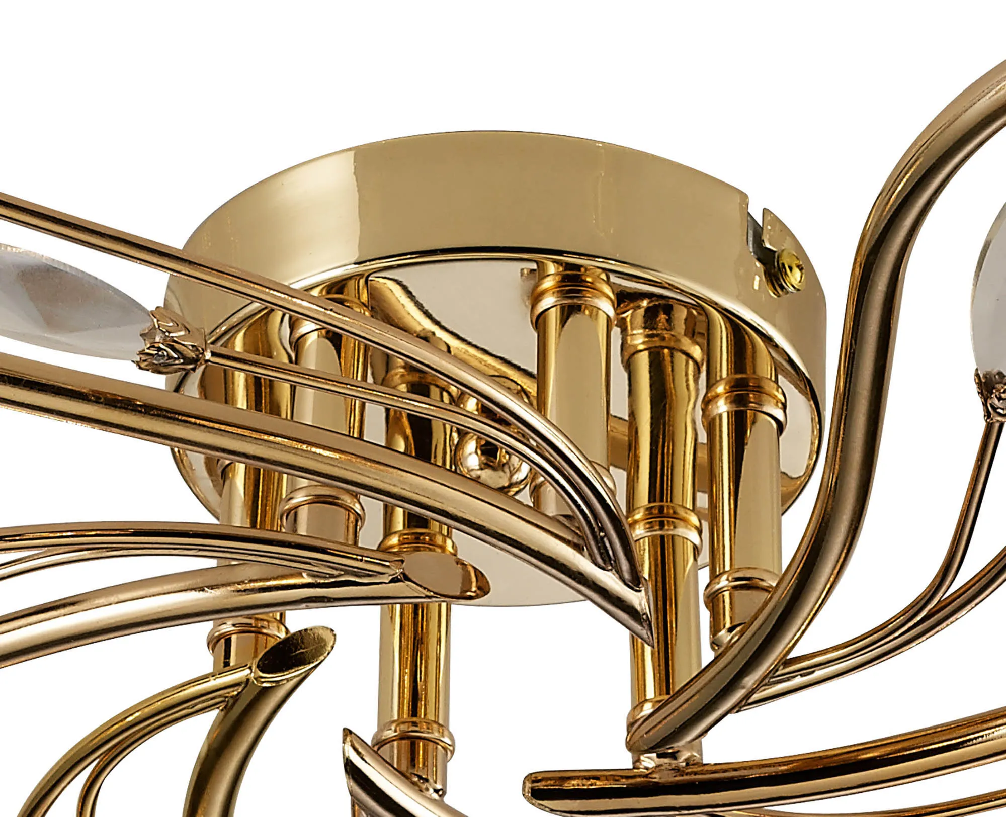 Leimo Crystal Ceiling 6 Light French Gold IL30966  Diyas Leimo French Gold